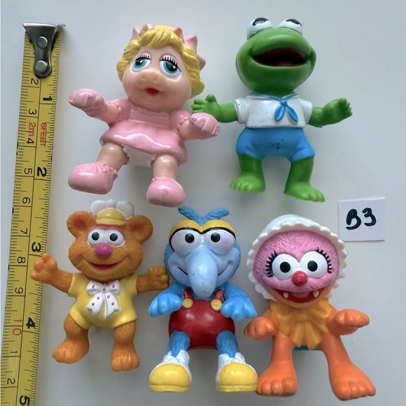 Muppet Babies McDonald’s Happy Meal Toys Kermit, Piggy, Animal, Gonzo & Fozzie - Picture 4 of 4